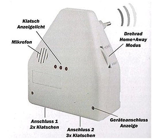  Clapper Klatschschalter Akkustikschalter Steckdose Lampen Klatsch Haus & Garten bekannt aus der TV Werbung Haushalt 2