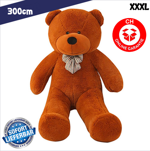 XXL XXXL Riesenteddybär Riesen Teddy Teddybär 300cm Bär dunkelbraun Geschenk Weihnachten Kind Frau Freundin Baby & Kind