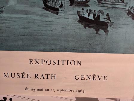 1964 Orginalplakat Musee Rath  150  Jahr.  Eidgenossen Sammeln 2