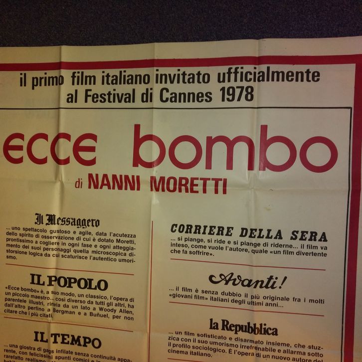 1978 Moretti Plakat Ecce Bombo Cannes VA fr die Ital Schweiz Sammeln 3