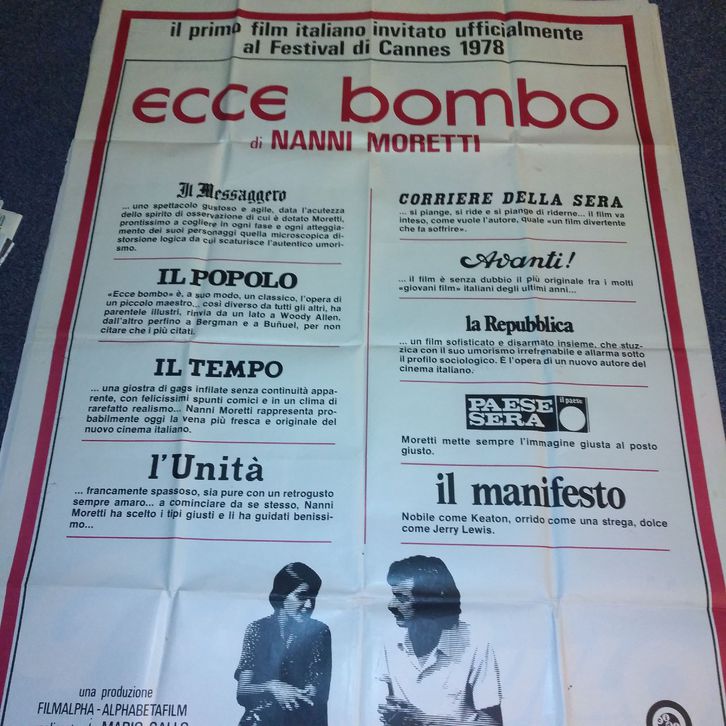 1978 Moretti Plakat Ecce Bombo Cannes VA fr die Ital Schweiz Sammeln 4