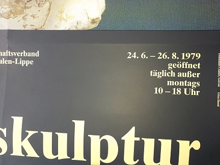 1979 Plakat Barock Skulptur Westfalen Ausstellung Antiquitaeten 3