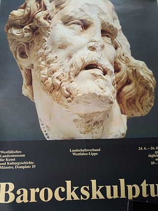 1979 Plakat Barock Skulptur Westfalen Ausstellung 4 1979 Plakat Barock Skulptur Westfalen Ausstellung Antiquitaeten 4