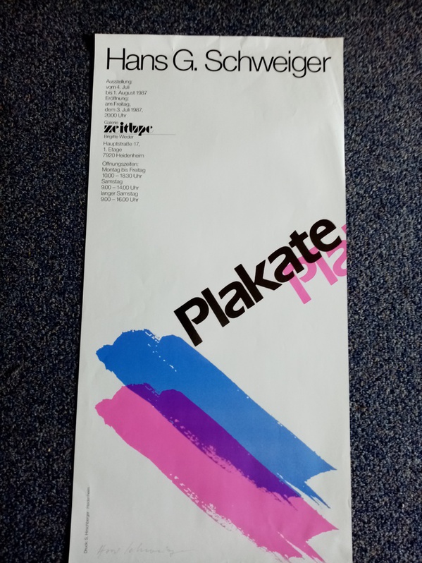 7920 Heidenheim Ausstellung Plakate 1987 Galerie Zeitlupe 4 7920 Heidenheim Ausstellung Plakate 1987 Galerie Zeitlupe Sammeln 4