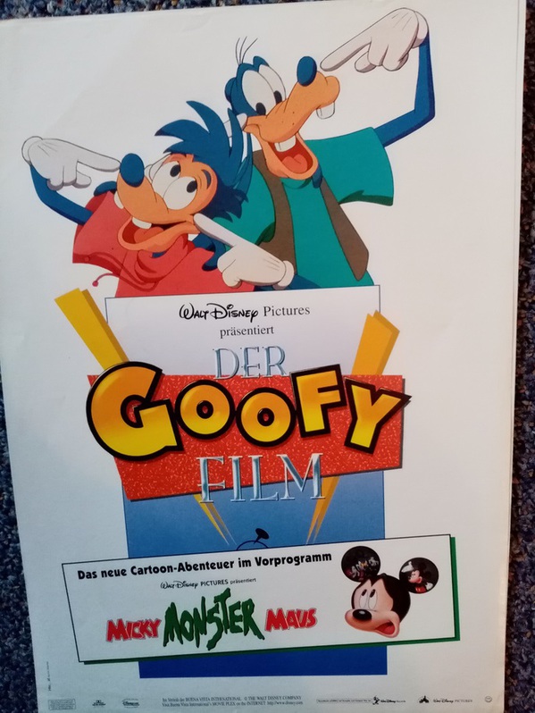 A1 Plakat orginal  Disney  Goofy  Comic Film Sammeln 3