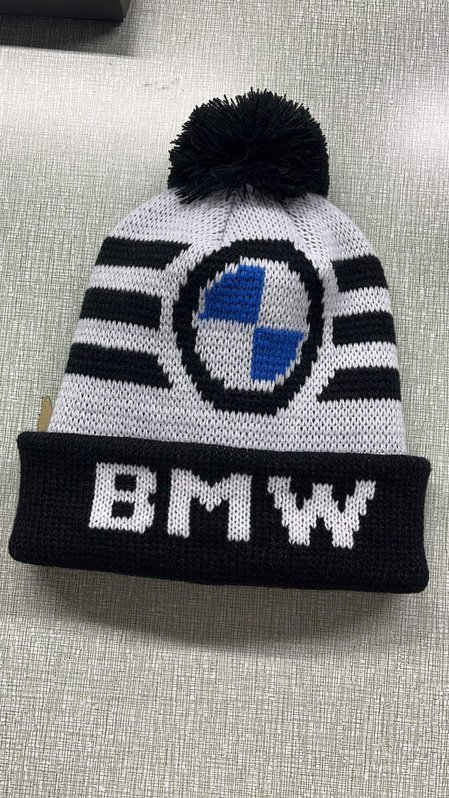BMW Auto Beanie Mütze Bommel Bommelmütze Cap Fan Auto Winter Kleidung Fahrzeuge
