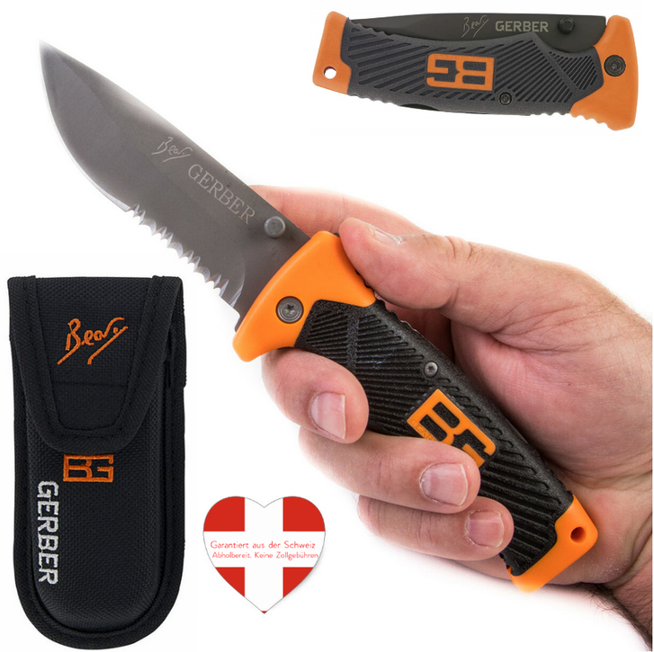 Bear Grylls Grylls Folding Sheath Knife Einhandmesser Klappmesser Klapp Messer Jagd Outdoor Draussen Sport & Outdoor