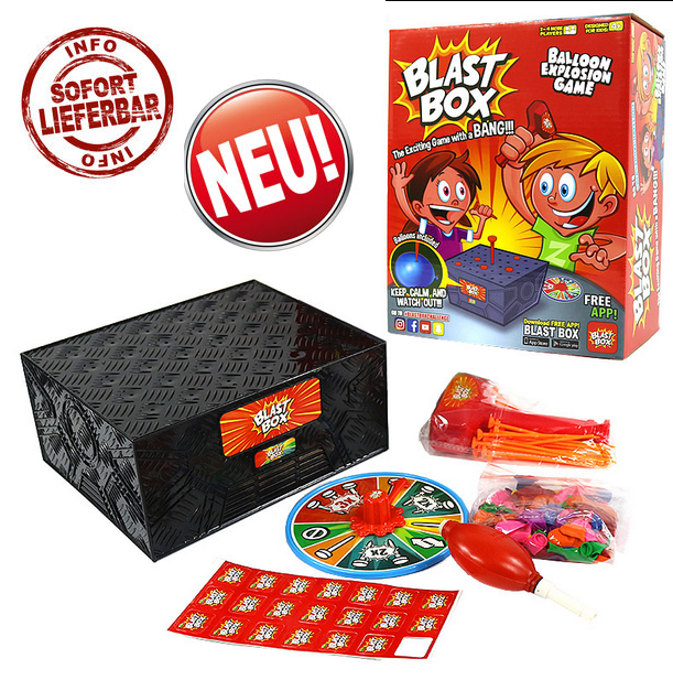 Blast Box Ballon Spiel Spielzeug Explosionsbox Familie Party Spass Kind Kinder Zuhause Deheimu  Spielzeuge & Basteln