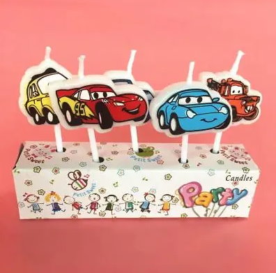 Cars Lightning McQueen Kerzen Geburtstagskerzen Kuchen Cake Deko Kuchendeko 5 Stck Set Kerz Kind Kinder Geburtstag Fan Auto Junge  Baby & Kind