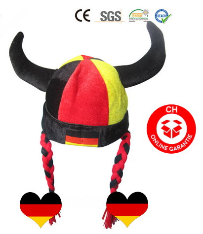 Deutschland Deutsch Germany Fan Hrner Fanhut Hut Mtze WM Fussball WM EM Teufel Sport & Outdoor