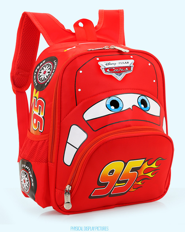 Disney Cars Lightning McQueen 95 Kinderrucksack Rucksack Tasche Auto Junge Kind Kinder Kindergarten Primarschule Rot Fan Zubehr Kleidung Accessoire Reise Reisen Kleidung & Accessoires 2