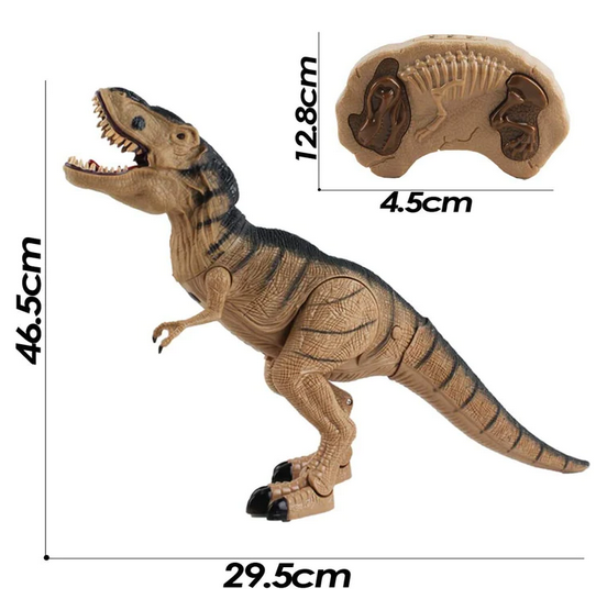 Elektronischer RC Ferngesteuerter Dinosaurier T-Rex Gehfunktion, Sound LED Dampf Effekte inkl. Fernsteuerung Dino Spielzeug Urzeit Tyrannosaurus Rex Geschenk Kind Kinder Junge Weihnachten Geburtstag Baby & Kind 3