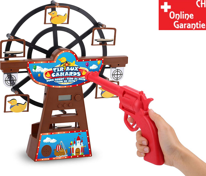 Enten Schiessbude Enten Jagd Duck Shoot Spielzeug Riesenrad Rotierendes Geschenk Kirmes Kilbi Chilbi Spielzeuge & Basteln