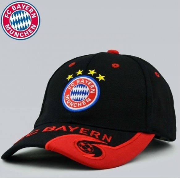 FC Bayern Mnchen Fussball Fan Cap Mtze Kappe Fancap Rot Blau Schwarz Sport & Outdoor