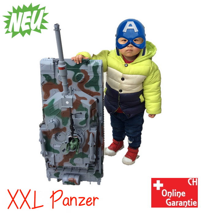 Grosser Ferngesteuerter XXL Panzer RC Tank Modellbau 83cm BB Airsoft Geschenk Kind Kinder Weihnachten Spielzeuge & Basteln