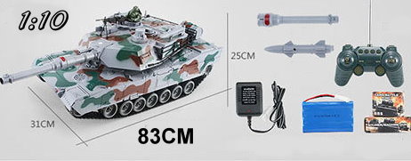 Grosser Ferngesteuerter XXL Panzer RC Tank Modellbau 83cm BB Airsoft Geschenk Kind Kinder Weihnachten Spielzeuge & Basteln 2