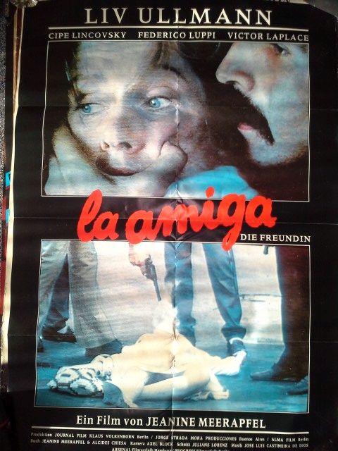 Film Plakat 1988 La amiga Format A1 Liv Ullmann Sammeln