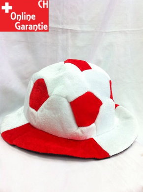 Fussball Hut Schweiz Rot Weiss Rotweiss Weissrot Fan Fussballkopf WM EM World Cup Public / Neu Sport & Outdoor