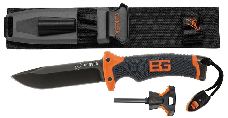 Gerber Bear Grylls Survivalmesser Ultimate Messer mit feststehende Klinge + Feuerelement Sport & Outdoor