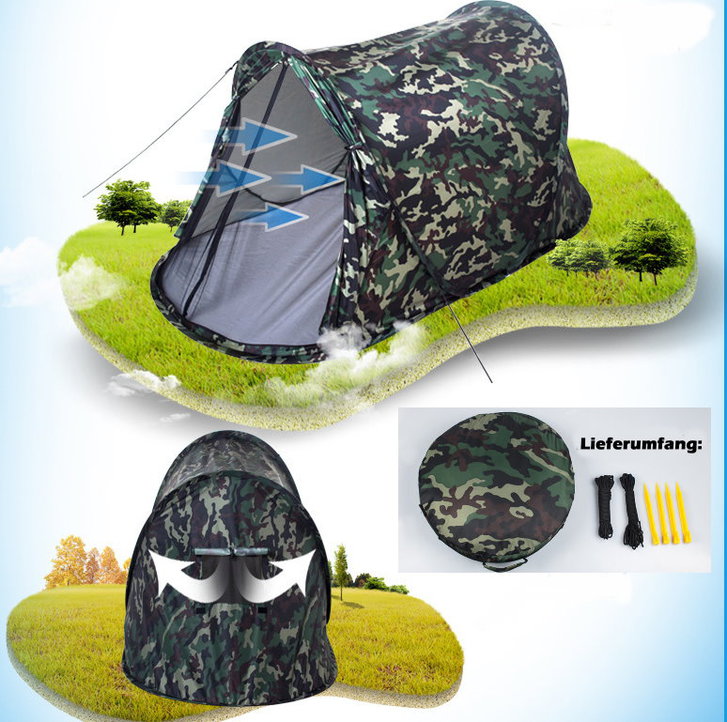 Getarntes Camouflage Wurf Zelt Wurfzelt Pop Up Zelt Camping Festival Jagd Schnell Rapid Popup Zlt kleines Packmass Tickets & Gutscheine 3