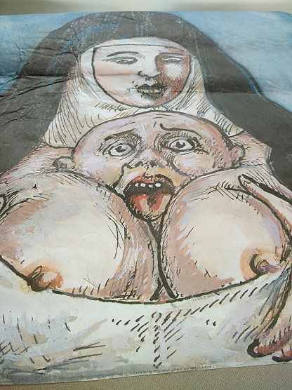 Grafik Plakat Satire Karikatur Roland Topor Antiquitaeten