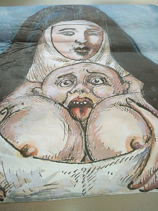 Grafik Plakat Satire Karikatur Roland Topor Antiquitaeten 4