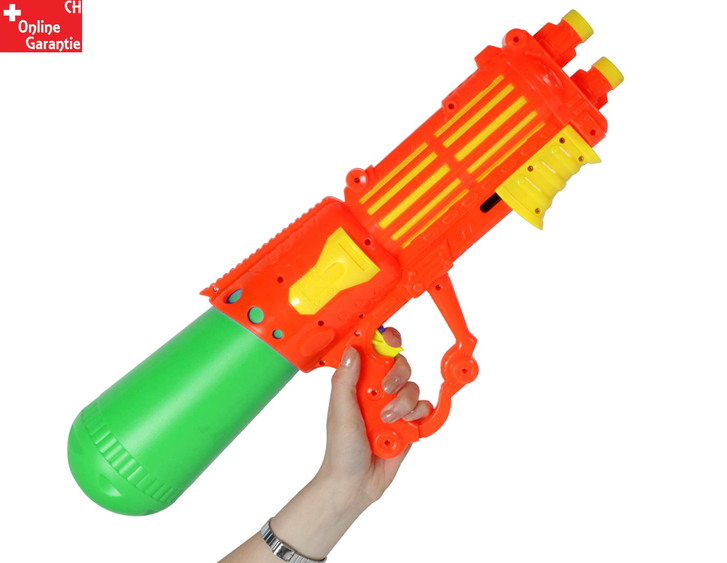 Grosse Wasserpistole 55cm Doppelrohr Wassergewehr Spritzpistole Pumpgun Blaster Soaker NEU Spielzeug Wasser Pistole Gewehr Sommer Bad Garten Badi Baby & Kind 3