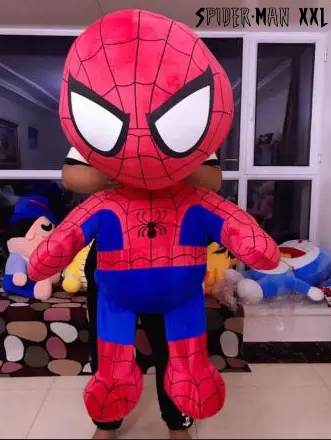 Grosser Spiderman Plüsch Held Spielzeug Spider-Man Spinne Superheld XXL Kuscheltier 100cm Spidey Geschenk Kind Junge