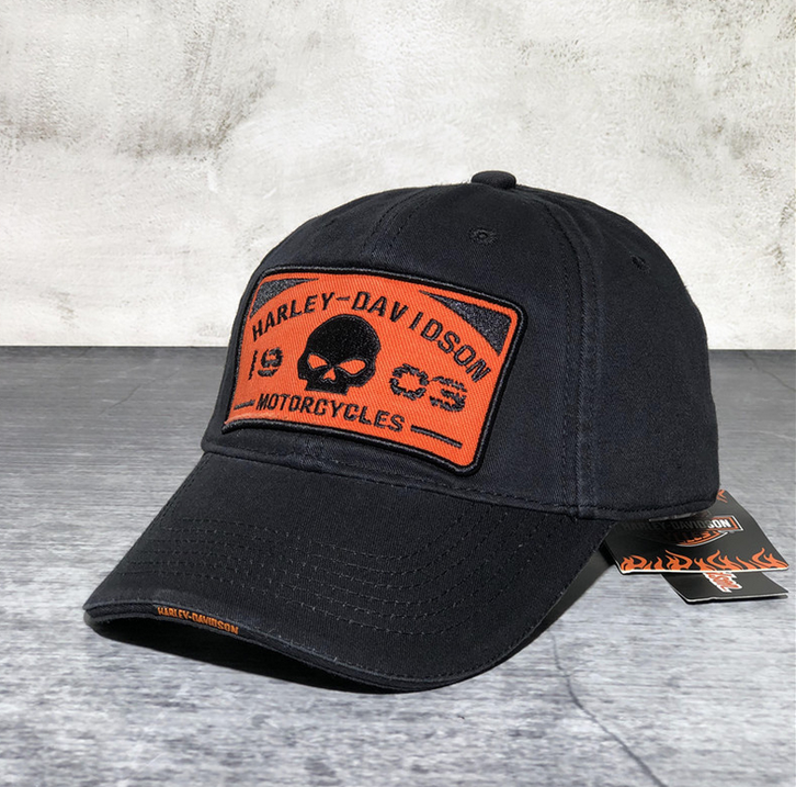 Harley Fan Cap Harley-Davidson Kappe Mütze Totenkopf Skull Neu mit Etikett Kleidung & Accessoires