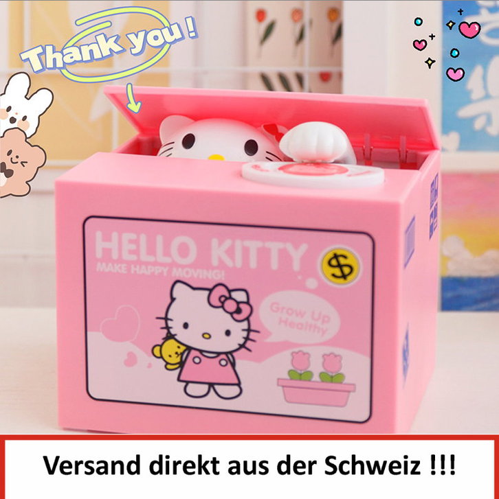Hello Kitty Hello Geld Münz Dose Sparschwein Spardose Sparbox Sparbüchse Sparkässeli Geschenk Fanartikel