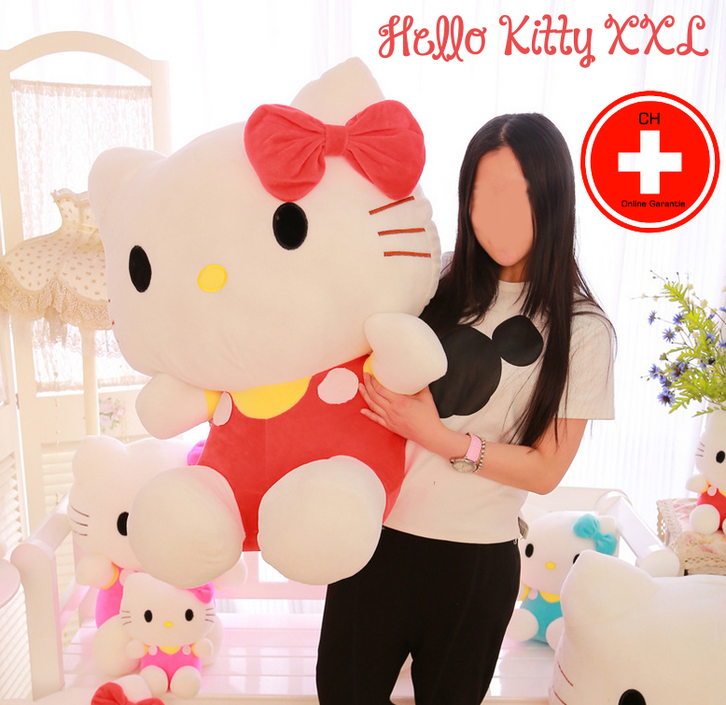 Hello Kitty Hellokitty Katze Plüsch Plüschtier XXL Plüschfigur Kuscheltier Geschenk Mädchen HK Spielzeuge & Basteln