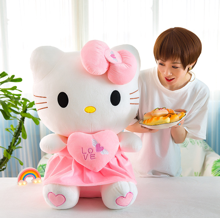 Hello Kitty Hellokitty Plschtier Katze Herz Love Plschtier 70cm Geschenk Kind Mdchen Liebe Love Herz Baby & Kind