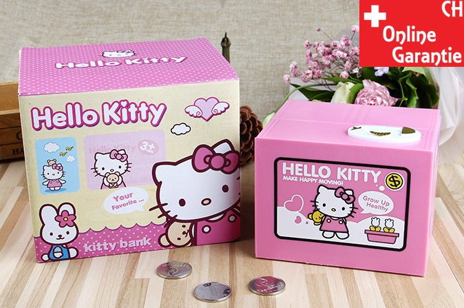 Hello Kitty Sparschwein Hellokitty Cat Mnz Mnzen Spardose Geld Sparen Geschenk Mdchen Spielzeuge & Basteln 2