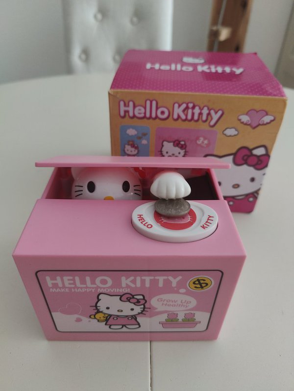 Hello Kitty Sparschwein Hellokitty Cat Münz Münzen Spardose Geld Sparen Geschenk Mädchen