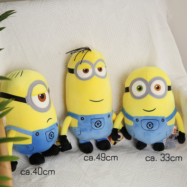 Ich - Einfach unverbesserlich Minions Plsch Plschfiguren Minion Stofftier Kuscheltier Plschtier 3tlg. Set Stuart Bob Kevin Fan Zubehr Accessoire Fanartikel Gelb Gelber Kult Kino TV Geschenk Kind Kinder Spielzeuge & Basteln