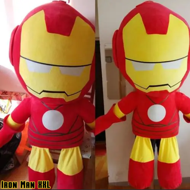 Marvel Avengers Plüschtier Kuscheltier Iron Man XXL Plüsch 100cm 1m Geschenk Fan Kinder Kino Held Superheld