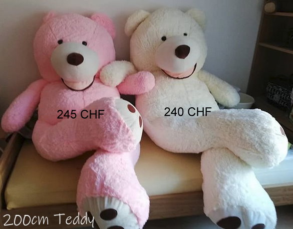 Mega XXL Riesen Teddybr Plschbr Kuschelbr Plsch Kuscheltier Pink Ted Rosa / Weiss Eisbr Geschenk Mdchen Frau Freundin Weihnachten Valentinstag Verlobung Hochzeit Jahrestag Geburtstag Spielzeuge & Basteln