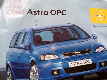 Opel Orginal Plakat  A1  Astra OPC Sammeln