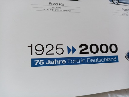 Orginal Werks Plakat Ford 2000 2 Orginal Werks Plakat Ford 2000 Sammeln 2