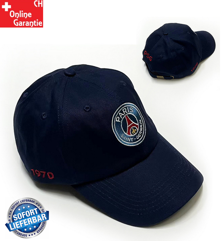 Paris Saint-Germain Cap PSG Kappe 1970 Fan Baseball Mütze Paris Saint-Germain Cap PSG Kappe 1970 Fan Baseball Mütze Kleidung & Accessoires