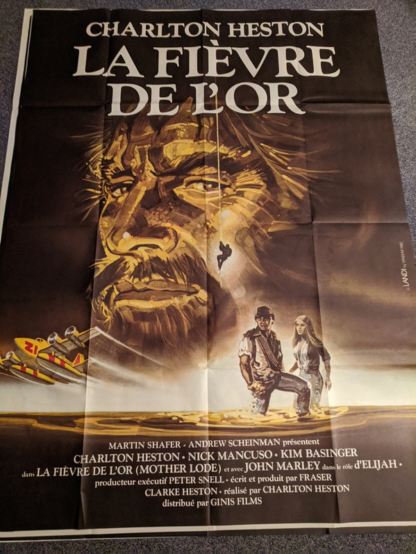 Plakat 1982 Heston Goldfieber Mother Lode 3 Plakat 1982 Heston Goldfieber Mother Lode Antiquitaeten 3