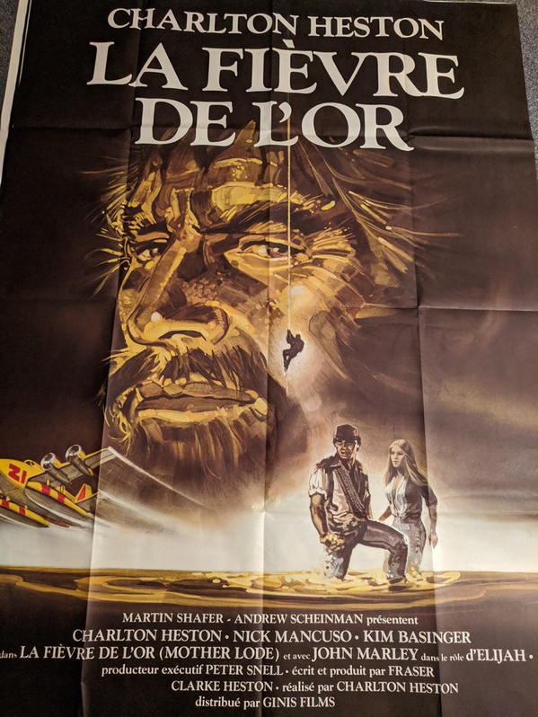 Plakat 1982 Heston Goldfieber Mother Lode 4 Plakat 1982 Heston Goldfieber Mother Lode Antiquitaeten 4
