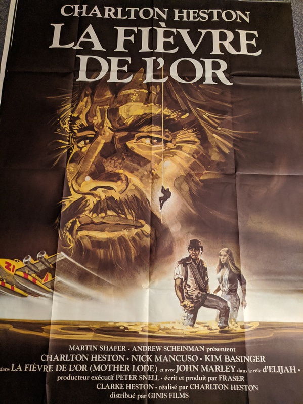 Plakat 1982 Heston Goldfieber Mother Lode Antiquitaeten 4