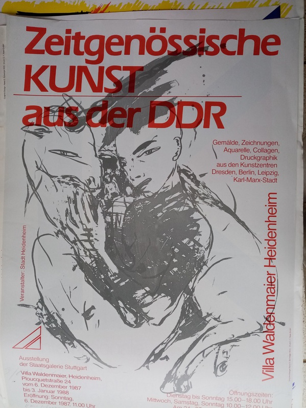 Plakat  1987  DDR zeitgenssische Maler im Westen Sammeln