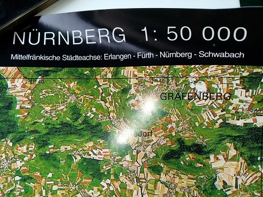 Plakat  A1  Mapper Landsat 5 Franken 1997 Sammeln 3