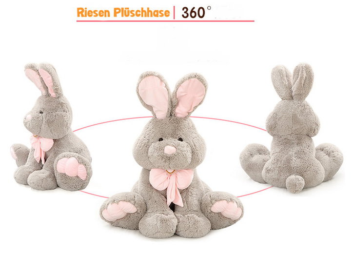 Plüsch Hase Plüschhase Plüschtier Kaninchen Bunny Hasi Geschenk Gross Kinder Freundin 120cm XXL 4 Plüsch Hase Plüschhase Plüschtier Kaninchen Bunny Hasi Geschenk Gross Kinder Freundin 120cm XXL Spielzeuge & Basteln 4