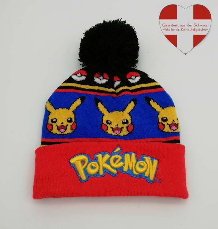 Pokemon Pokmon Pikachu Beanie Cap Mtze Kappe Winter Fan fr Jung und Alt geeignet Kleidung & Accessoires