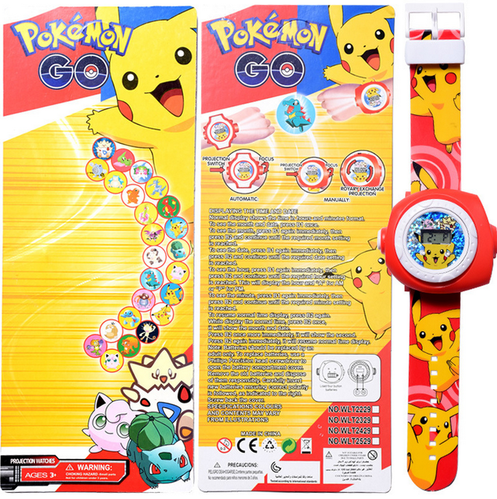 Pokémon Go Pikachu Projektor Armband Uhr Uhr Armbanduhr Geschenk Fan Pokemon Kind Kinder Baby & Kind