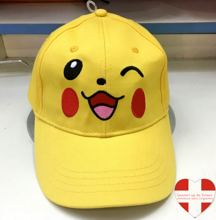 Pokémon Pikachu Cap Kappe Mütze Fan TV Videospiel Klassiker Gelb Pika Pokemon Accessoire Zubehör Baby & Kind