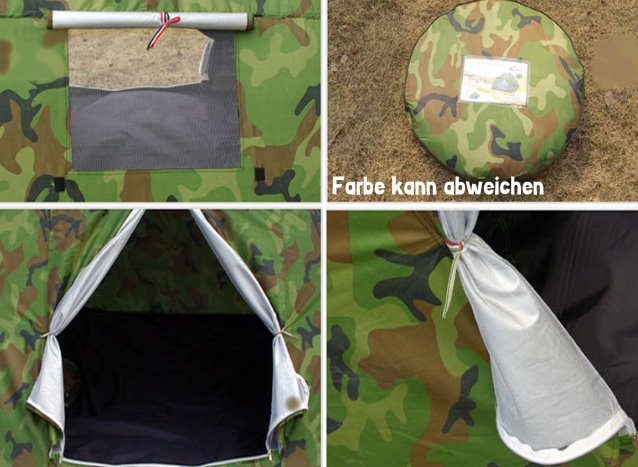 Popup Militär Camouflage Wurf Zelt Wurfzelt schneller Aufbau Openair Festvial Outdoor Jagd Sport & Outdoor 3